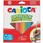 SuperColor trokutasti 24-dijelni set olovaka u boji - Carioca