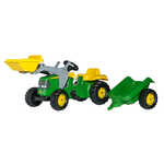 Rolly Toys traktor na pedale John Deere + prednji utovarivač + prikolica