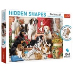 Hidden Shapes: Zabavna slagalica sa uzorkom psa 1000 kom - Trefl
