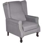 Fotelja od tkanine siva