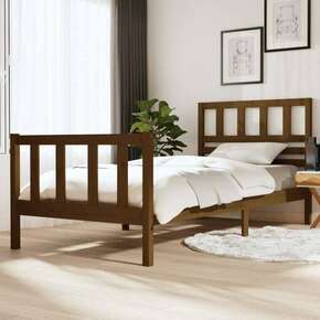 Okvir za krevet od masivnog drva boja meda 100 x 200 cm