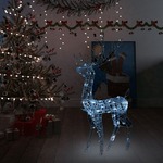 Akrilni ukrasni božićni sob 140 LED žarulja 120cm ledeni bijeli
