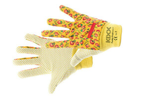 FUNKY FRUIT rukavice s PVC metom narančaste 8