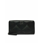 Veliki ženski novčanik Calvin Klein Re-Lock Quilt Za Wallet Lg K60K610774 Ck Black BEH