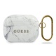 Guess GUACAPTPUMAWH Apple AirPods Pro cover white Marble Collection