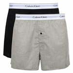 Calvin Klein Underwear - Bokserice (2-pack) - siva. Bokserice iz kolekcije Calvin Klein Underwear. Model izrađen od udobne tkanine.