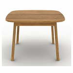 Proširiv blagovaonski stol od punog hrasta u prirodnoj boji 100x160 cm Twig – The Beds
