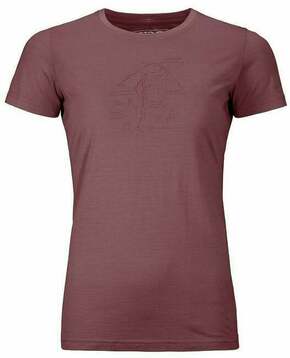 Ortovox 120 Tec Lafatscher Topo T-Shirt W Mountain Rose S Majica na otvorenom