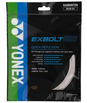 Žice za badminton Yonex Exbolt 65 (10 m) - white