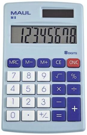 Maul M 8 džepni kalkulator svijetloplava Zaslon (broj mjesta): 8 baterijski pogon