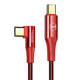 Kabel USB-C na USB-C Mcdodo CA-8321 100W 90 stupnjeva 1,2 m (crveni)
