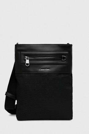 Crossover torbica Calvin Klein Ck Elevated Flatpack Repreve K50K510823 Black Tonal Mono 01L