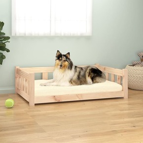 Krevet za pse 95 5 x 65 5 x 28 cm od masivne borovine