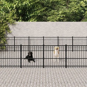 Vanjski kavez za pse čelični 47 05 m²