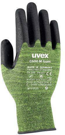 Uvex C500 M foam 6049809 rukavice otporne na rezanje Veličina (Rukavice): 9 EN 388 1 Par