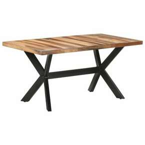 Blagovaonski stol 160 x 80 x 75 cm od masivnog drva i šišama