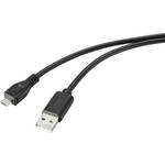 Renkforce USB kabel USB 2.0 USB-A utikač, USB-Micro-B utikač 2.00 m crna s antimikrobnom površinom