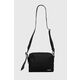 Torba Calvin Klein boja: crna - crna. Mala torba iz kolekcije Calvin Klein. Model na kopčanje, izrađen od kombinacije tekstilnog materijala i ekološke kože.