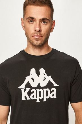 Kappa - Majica - crna. Majica iz kolekcije Kappa. Model izrađen od pletenine s tiskom.