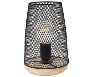 NOVA LUCE 9014066 | Marco-NL Nova Luce stolna svjetiljka 19cm s prekidačem 1x E27 drvo