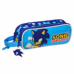 Dvostruka pernica Sonic Speed Plava 21 x 8 x 6 cm , 107 g