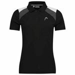 Ženski teniski polo majica Head Club 22 Tech Polo Shirt W - black