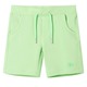 vidaXL Dječje kratke hlače fluorescentno zelene 128
