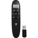 V7 Professional Wireless Green Laser Presenter - Black, USB wireless, crna, 24mj, (WP2000G-1E)
