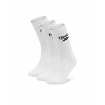 Set od 3 para unisex visokih čarapa Reebok R0452-SS24 (3-pack) Bijela
