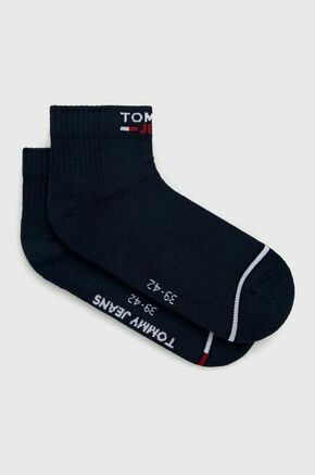 Set od 2 para unisex visokih čarapa Tommy Jeans 701218956 Navy 002