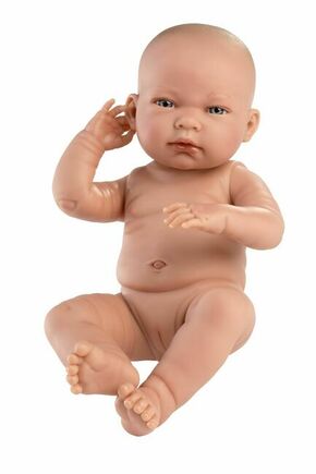 Llorens 84302 NEW BORN GIRL - realistična beba s punim tijelom od vinila - 43 cm