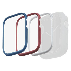 UNIQ frame to Moduo case Apple Watch Series 4/5/6/7/8/9/SE 44/45mm Blue-Red-White [3 PACK]