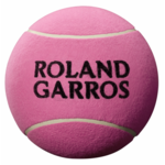 Lopta za autograme Wilson Roland Garros Jumbo Ball - pink + marker