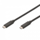 Ansmann USB kabel USB 3.2 gen. 1 (USB 3.0) USB-C™ utikač, USB-C™ utikač 1.00 m crna dvostruko zaštićen