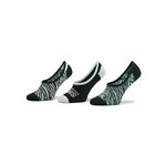 Set od 3 para ženskih niskih čarapa Vans Zebra Daze Canoodle VN00079YBR51 Black/Blue Glow