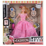 Fashion lutka u ružičastoj večernjoj haljini sa dodacima 29cm