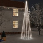 Božićno drvce sa šiljkom 1134 hladne bijele LED žarulje 800 cm