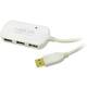LogiLink USB kabel USB 2.0 USB-A utikač, USB-A utičnica 12.00 m bijela pozlaćeni kontakti, UL certificiran UA0108