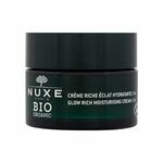 NUXE Bio Organic Citrus Cells Glow Rich Moisturising Cream dnevna krema za lice za suhu kožu 50 ml za žene