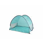 Teddies šator za plažu, s UV filterom, 100 x 70 x 80 cm, sklopivi, poliester/metal, ovalni, plavi, u platnenoj torbi