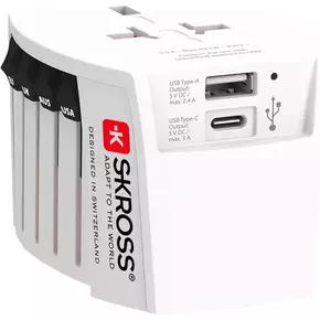 Skross 1.302962 Muv USB mrežni pretvarač + USB punjač