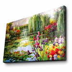 Zidna slika na platnu Impressionist Garden, 70 x 45 cm