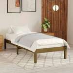 Okvir za krevet od borovine boja meda 90x190cm UK jednokrevetni