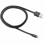 CANYON Charge &amp; Sync MFI flat cable, USB to lightning, certified by Apple, 1m, 0.28mm, Dark gray CNS-MFIC2DG CNS-MFIC2DG