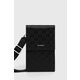 Etui za mobitel Karl Lagerfeld boja: crna - crna. Futrola za mobitel iz kolekcije Karl Lagerfeld. Model izrađen ekološke kože.