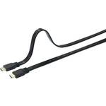 SpeaKa Professional HDMI priključni kabel HDMI A utikač, HDMI A utikač 5.00 m crna SP-7541956 audio povratni kanal (arc), pozlaćeni kontakti, visokofleksibilan, Ultra HD (4K) HDMI HDMI kabel