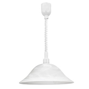 EGLO 3355 | Alassandra Eglo visilice svjetiljka s podešavanjem visine 1x E27 bijelo