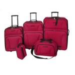 vidaXL 5 komada crveni set prtljaga za putovanje