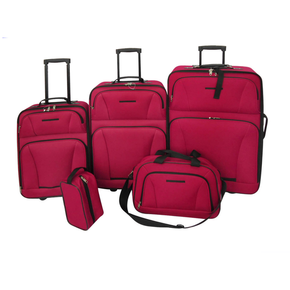 VidaXL 5 komada crveni set prtljaga za putovanje