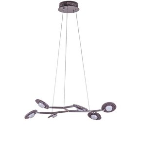 ITALUX AD16014-6A DARK COFFEE | Kresyda Italux visilice svjetiljka elementi koji se mogu okretati 1x LED 1700lm 3000K sivo